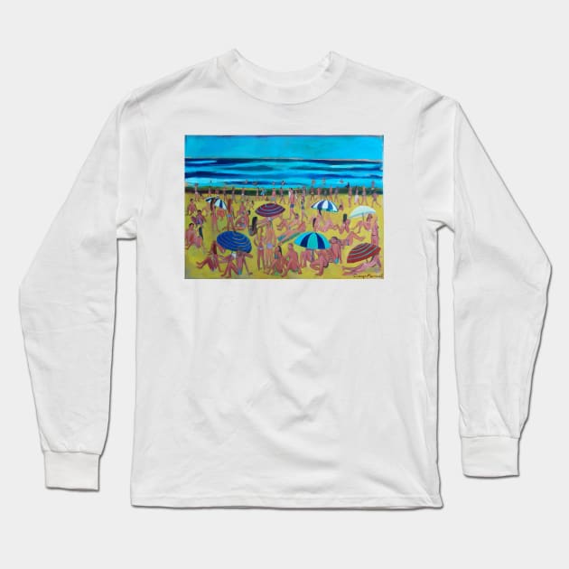 Playa grande 3 Long Sleeve T-Shirt by diegomanuel